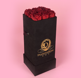 The Nine Carat Roses In a Velvet Box