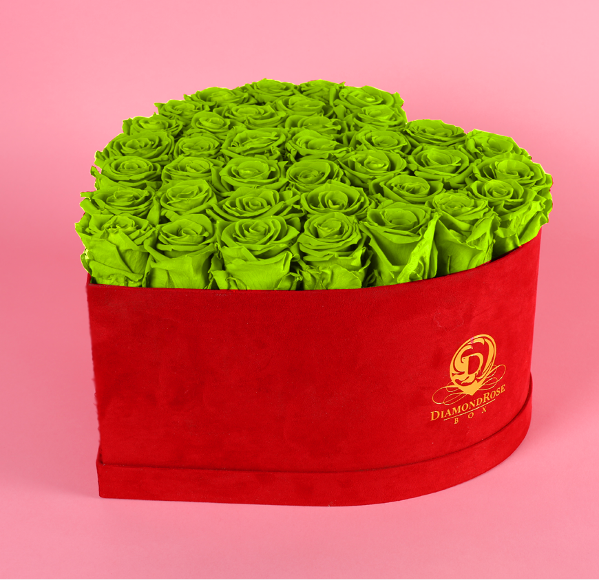 Red Velvet Heart Box with Large Roses Red Velvet Heart Box with Large Roses