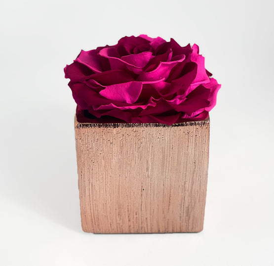 Etched Ceramic Single Rose Box