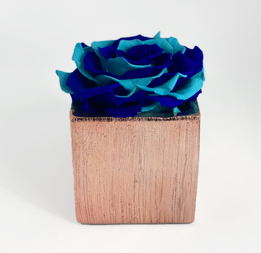 Etched Ceramic Single Rose Box Etched Ceramic Single Rose Box