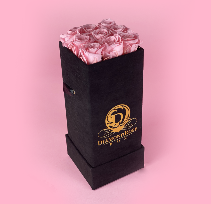 The Nine Carat Roses In a Velvet Box
